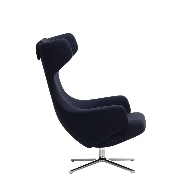 Easy chair GRAND REPOS Credo dark blue/ blackVITRA Vente Directe