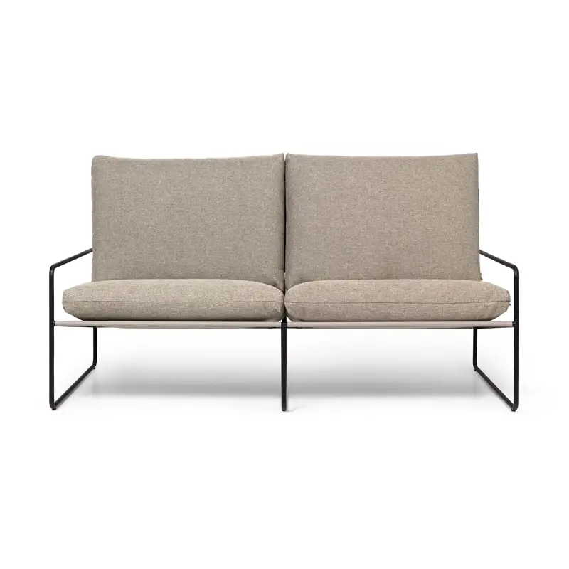 Sofa DESERT DOLCE 2 seater Black/ dark sandFERM LIVING Prix Cassé
