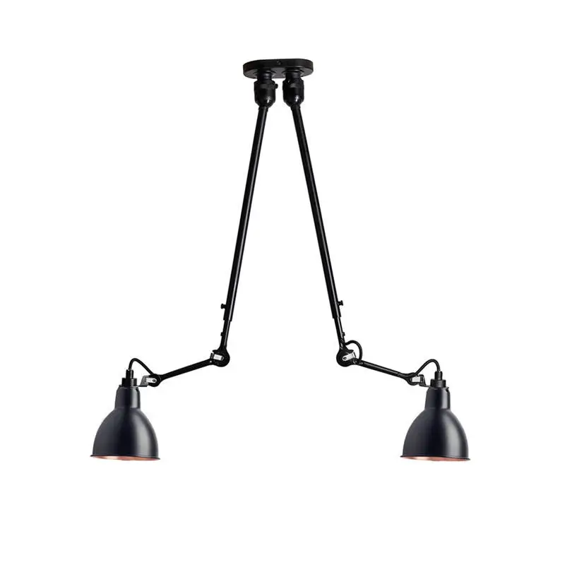 Ceiling Light GRAS N°302 DOUBLE Black/ copper interiorDCW EDITIONS Authentique