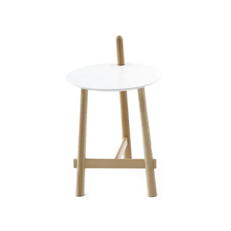 Side Table ALTAY White top Natural legsCOEDITION Remise