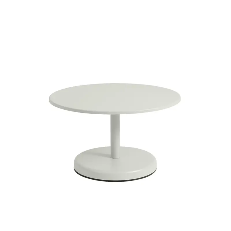 Quantité Limitée Outdoor Coffee Table LINEAR STEEL coffee table Ø 70 GreyMUUTO