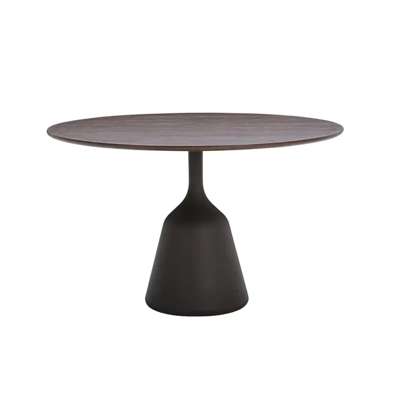 Vente Directe Dining Table COIN Dark brown oak/ dark brownWENDELBO