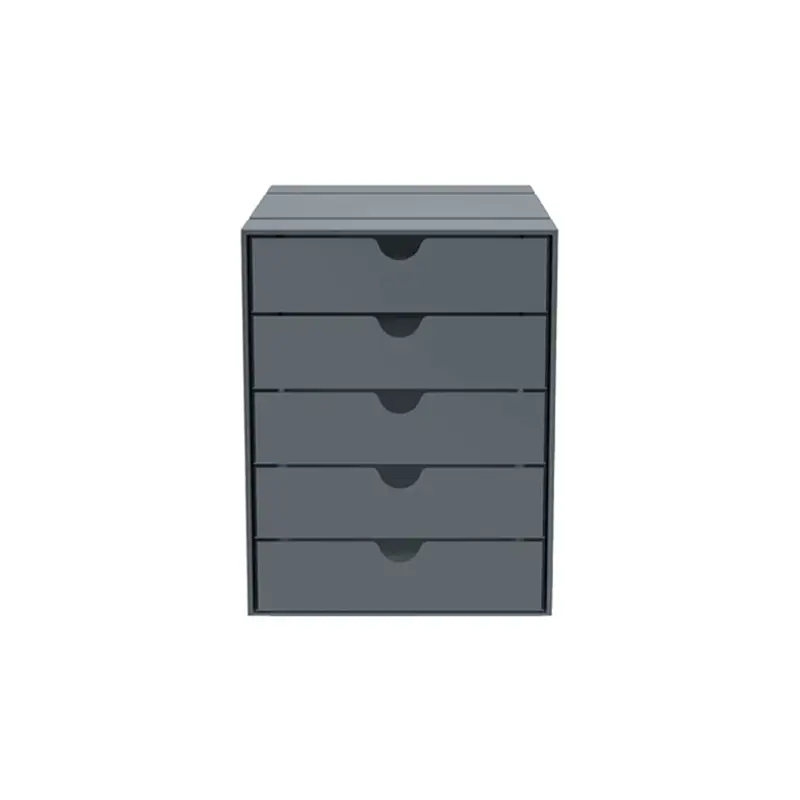 Small Storage Solution USM INOS 5-drawer box Medium grey USM HALLER Paiement Sécurisé