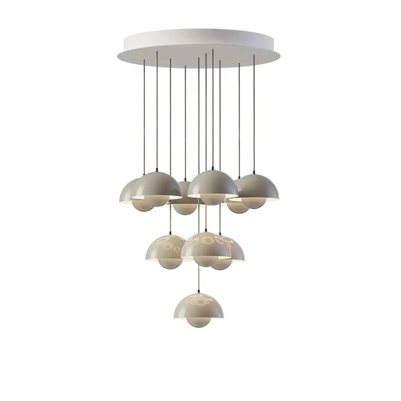 Meilleur Choix Suspension FLOWERPOT CHANDELIER VP10 Gris beigeAND TRADITION
