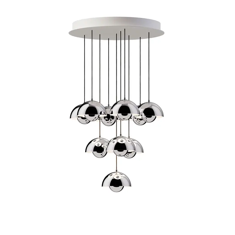 Offre Du Jour Suspension FLOWERPOT CHANDELIER VP10 ChromeAND TRADITION