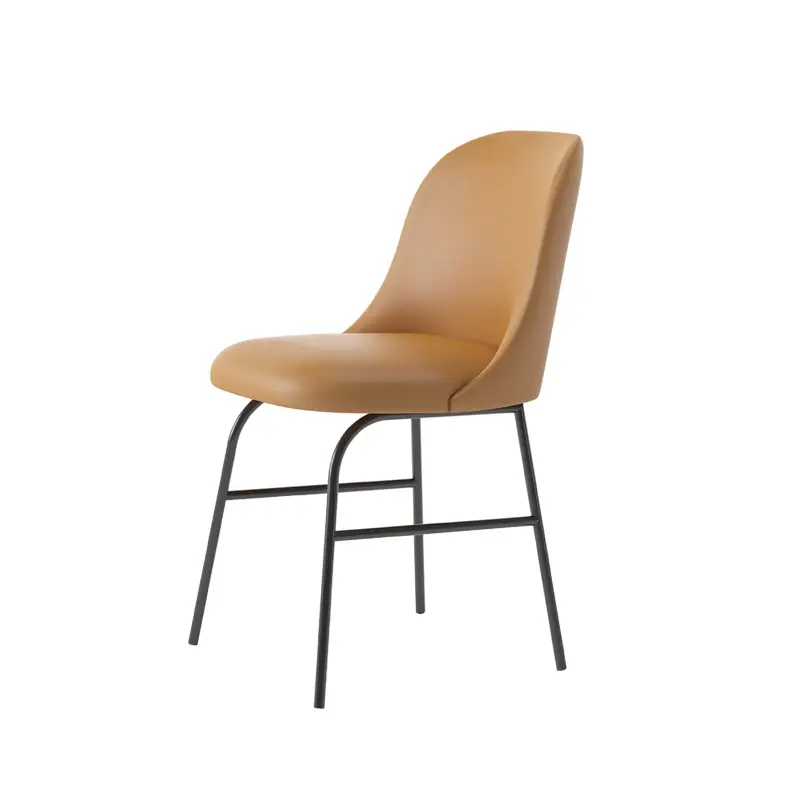 Dining Chair ALETA Cognac 002 / BlackVICCARBE Prix Bas