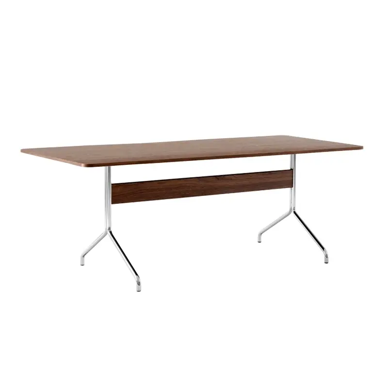 Dining Table PAVILION AV19 Walnut/ chromeAND TRADITION Réduction