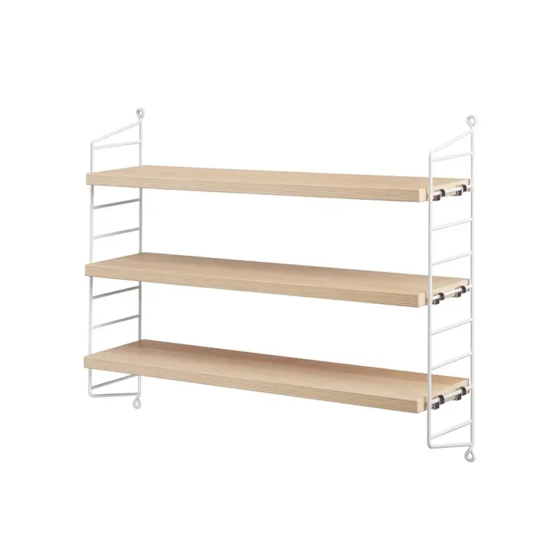 Prix Promo Shelving STRING POCKET White/ ashSTRING FURNITURE