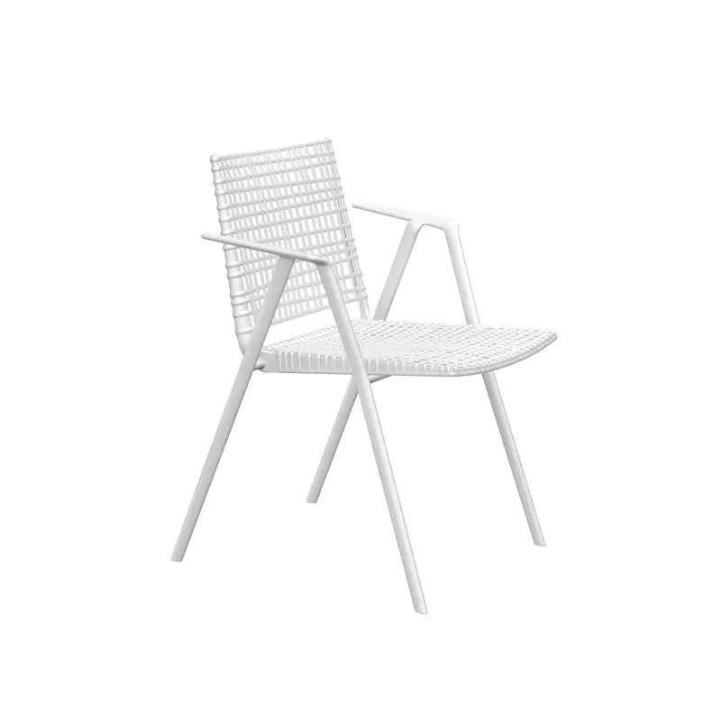Soldes Outdoor Chair and Small Lounge Chair BRANCH chair with armrests WhiteTRIBU