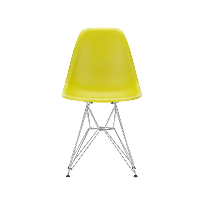 Haute Qualité Dining Chair EAMES PLASTIC CHAIR DSR Feet Eiffel Tower Mustard REVITRA