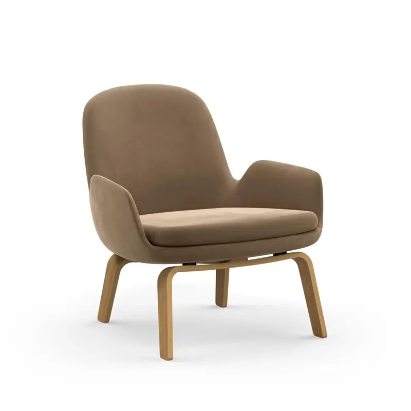 Offre Spéciale Fauteuil ERA LOW pieds bois City Velvet 77NORMANN COPENHAGEN