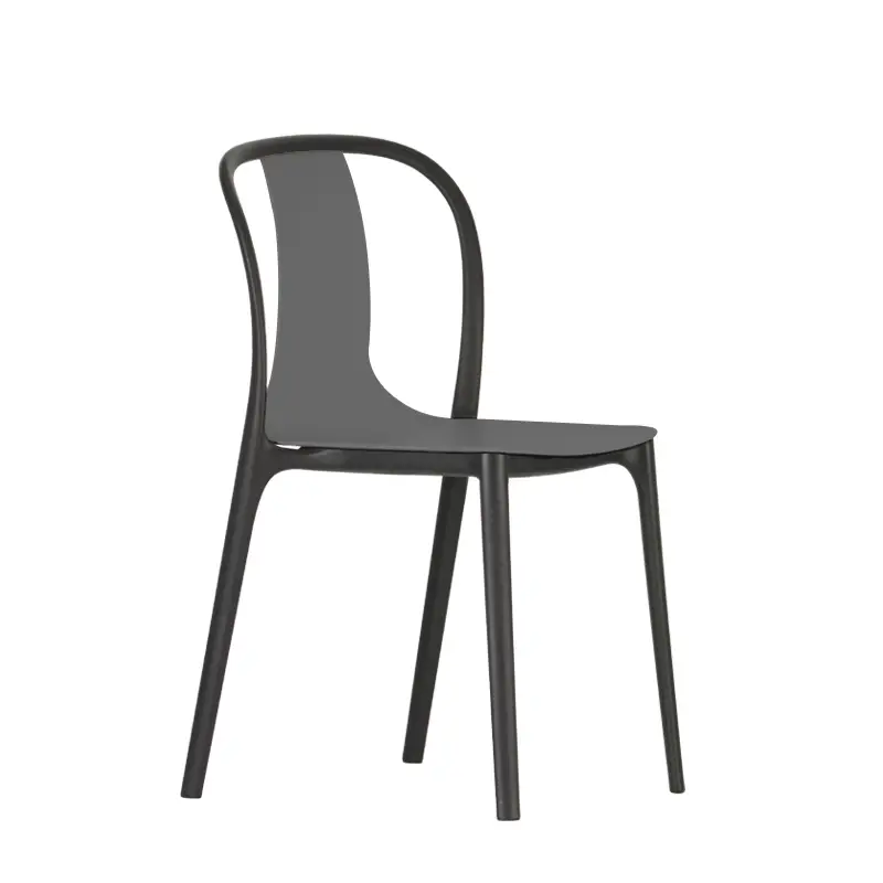 Livraison Express Chaise BELLEVILLE CHAIR plastique BasaltVITRA