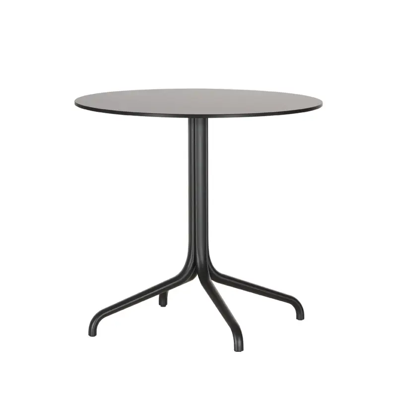 Authentique Table extérieure BELLEVILLE OUTDOOR Ø79 NoirVITRA