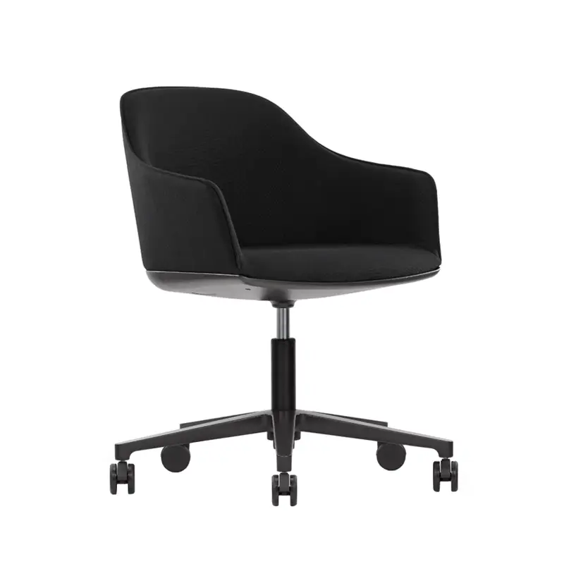 Fauteuil de bureau SOFTSHELL à roulettes NoirVITRA Vente Directe