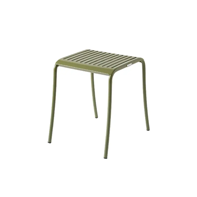 Commander Maintenant Outdoor Stool Stool PATIO LAMES Rush greenTOLIX