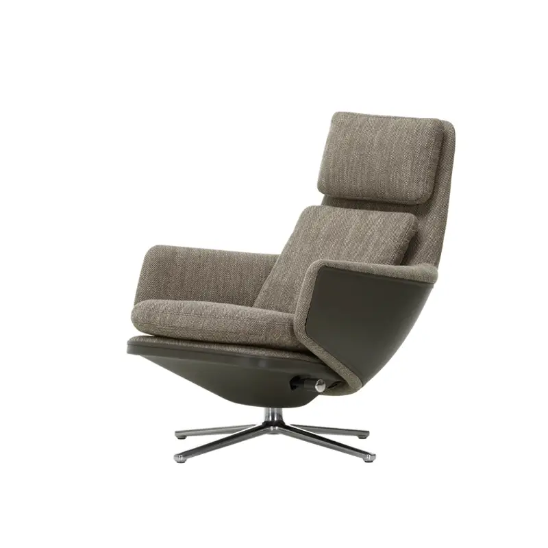 Meilleur Prix Easy chair GRAND RELAX Fabric Pepper blend 10/ ombra grey 61VITRA