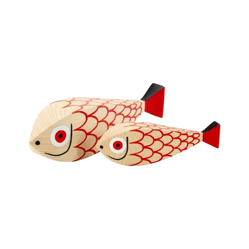 Meilleur Choix Decorative Objects WOODEN DOLL Mother Fish & ChildVITRA