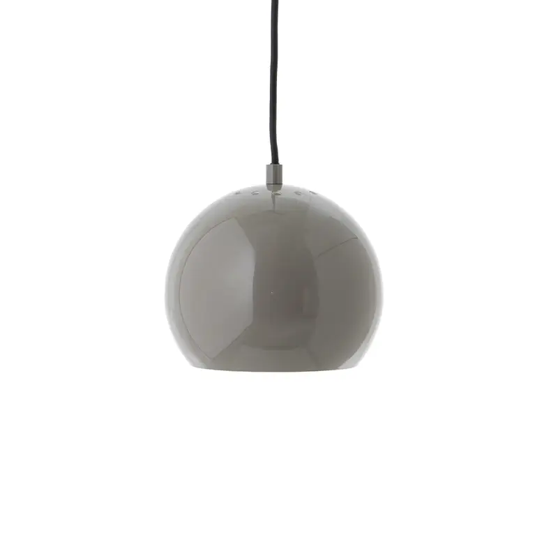 Certifié Pendant Light BALL Ø 18 Warm grey glossFRANDSEN