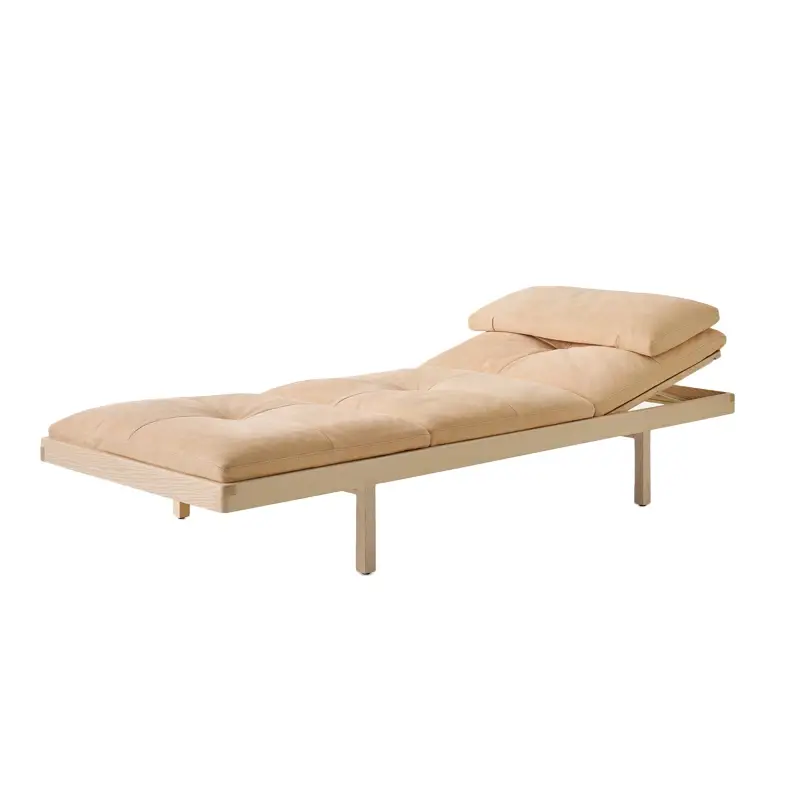 Canapé DAYBED Nubuck nude/ frêne blanchiBASSAMFELLOWS Dernier Modèle