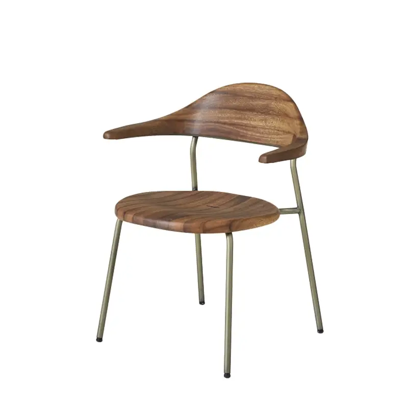 Vente Directe Chaise BICORN Iroko/ bronzeBASSAMFELLOWS
