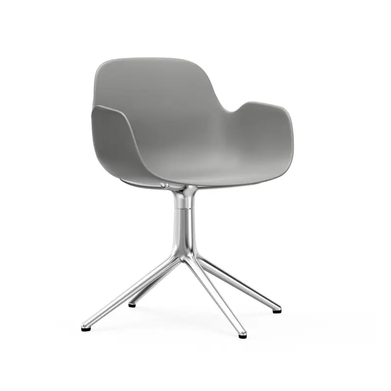 Top Vente Chaise FORM ARMCHAIR piètement central GrisNORMANN COPENHAGEN