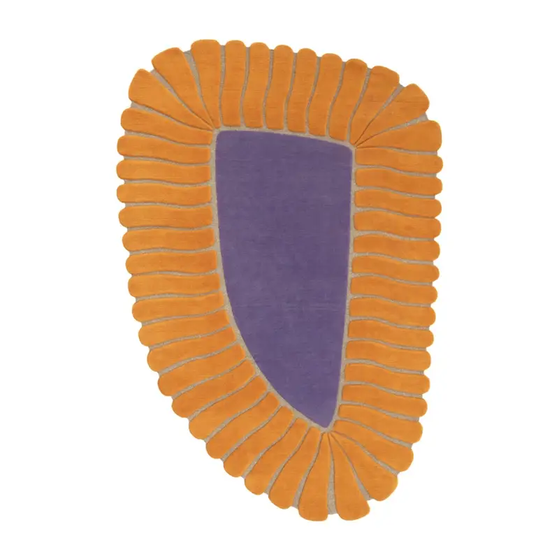 Authentique Rug M'AMA NON M'AMA MEDIUM mat Orange/VioletCC-TAPIS