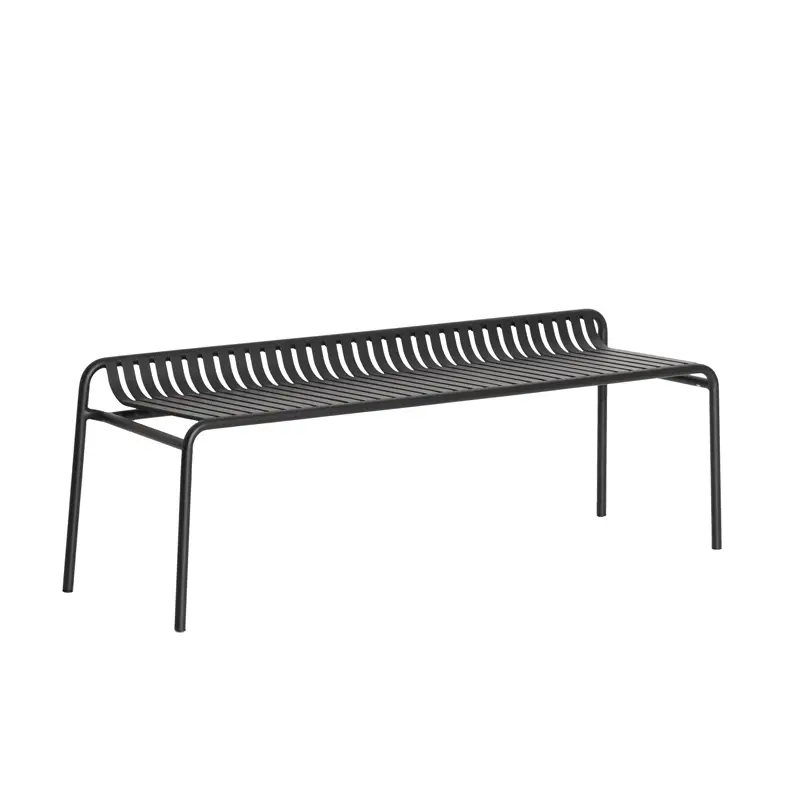 Paiement Sécurisé Outdoor Bench WEEKEND without backrest BlackPETITE FRITURE
