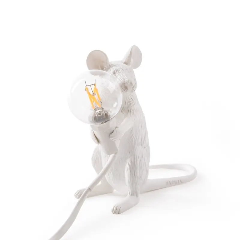Soldes Table Lamp MOUSE Sitting USB WhiteSELETTI