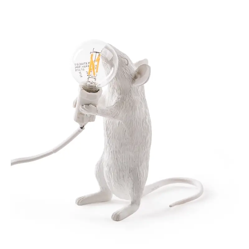 Bon Plan Table Lamp MOUSE Standing USB WhiteSELETTI