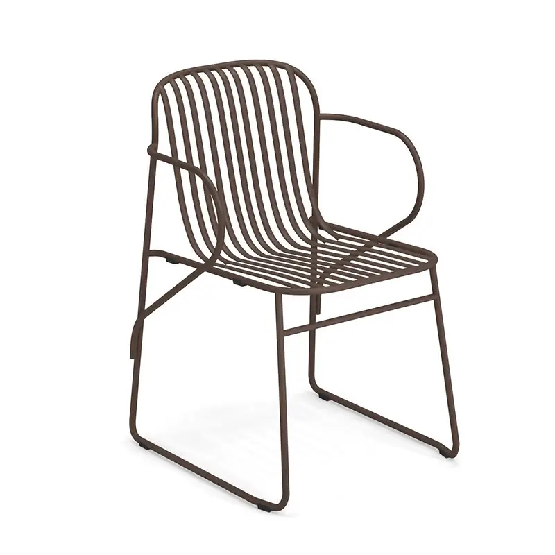 Outdoor Chair and Small Lounge Chair RIVIERA with armrests Horse chestnutEMU Soldes