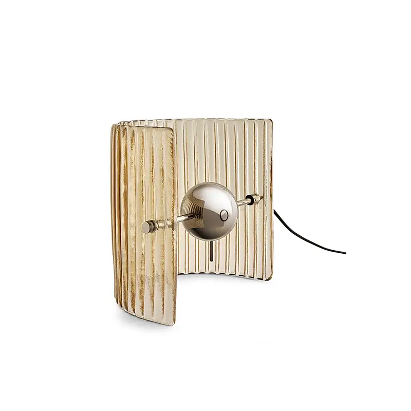Authentique Lampe à poser BONFIRE STRIPES BronzeGALLOTTI & RADICE