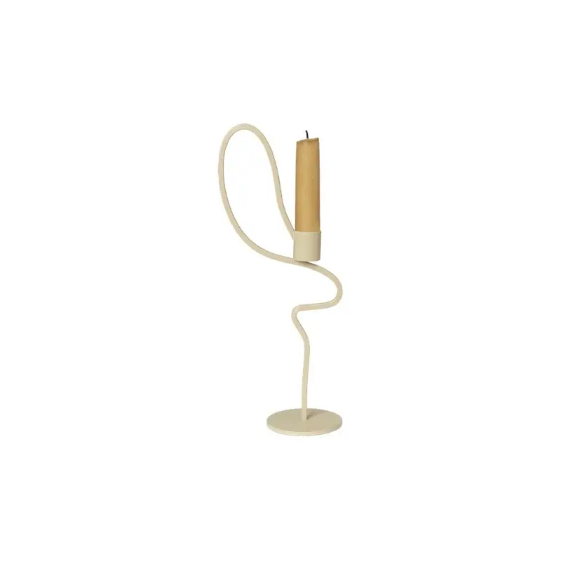 Bon Plan Candle Holder, Candlestick and Candle Candelabra VALSE H 28 CashmereFERM LIVING