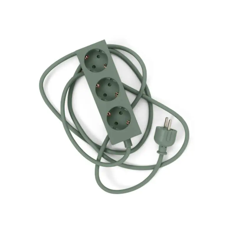 Certifié Practical object POWER BAR Power Strip 5 m Mossy GreenPEDESTAL