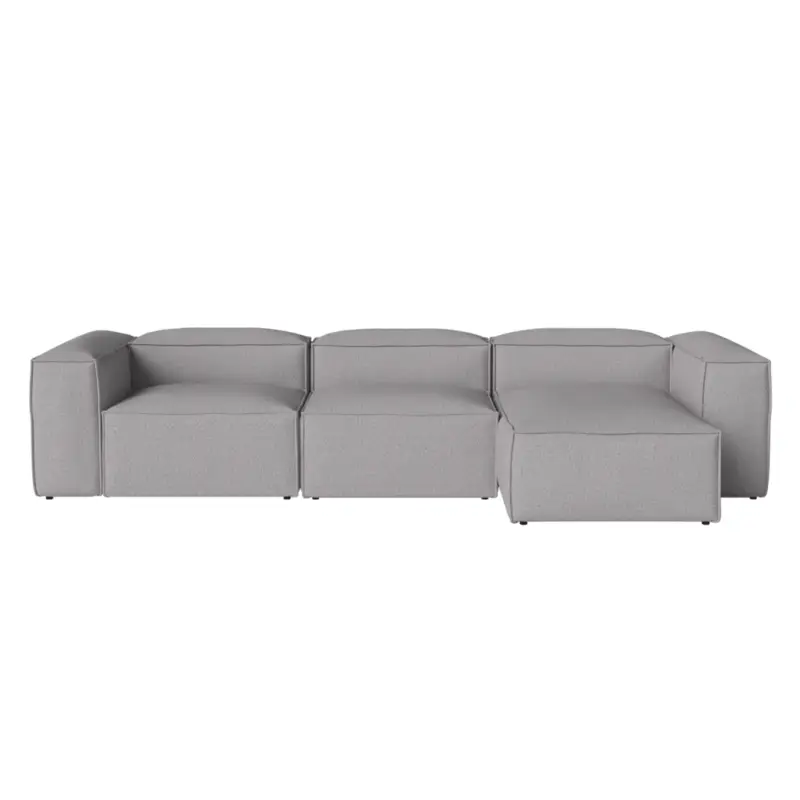 Canapé COSIMA Chaise Longue Droite 340×100 Monza Light GreyBOLIA Marque