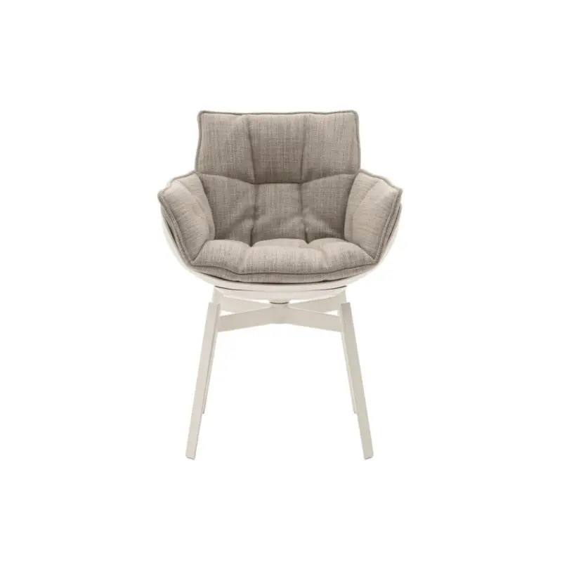 Prix Promo Chaise HUSK avec accoudoirs Rattier Astro CordeB&B ITALIA