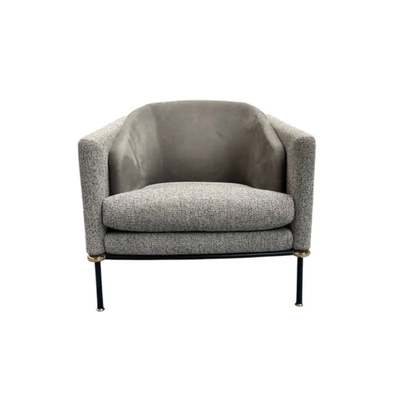 Fauteuil FIL Tissu Nubuck GrisMINOTTI Paiement Sécurisé