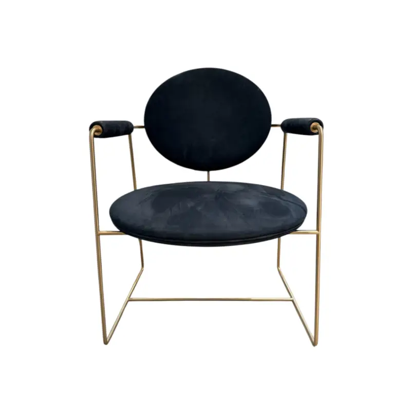 Acheter En Ligne Fauteuil GEMMA Bleu FoncéBAXTER MADE IN ITALY
