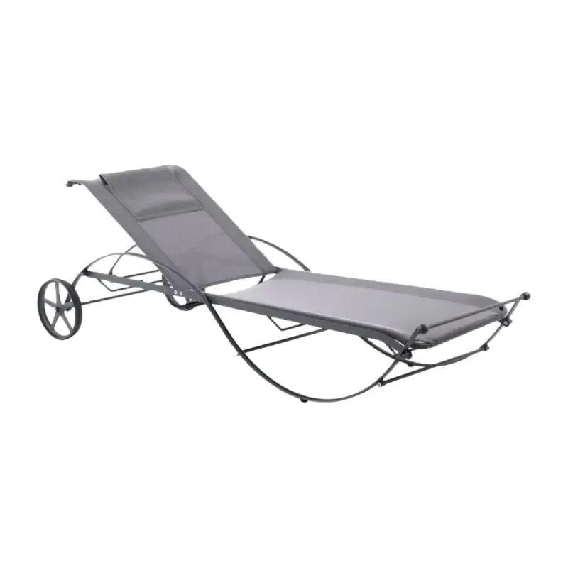 Bain de soleil, chaise longue et hamac AURORA GraphiteUNOPIÙ Populaire
