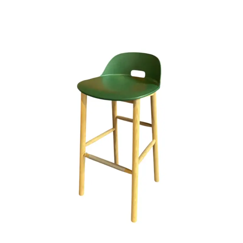 Bar Stool ALFI dossier bas Vert bouteille / FrêneEMECO Commander Maintenant