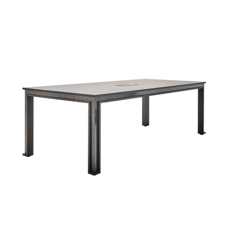 Table entreprise ERA 225×100 Chêne noir/ Woodio CharSILVERA PRO Prix Bas