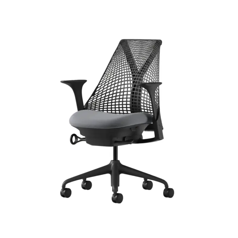 Fauteuil de bureau SAYL Noir Rhino / NoirHERMAN MILLER Meilleur Choix