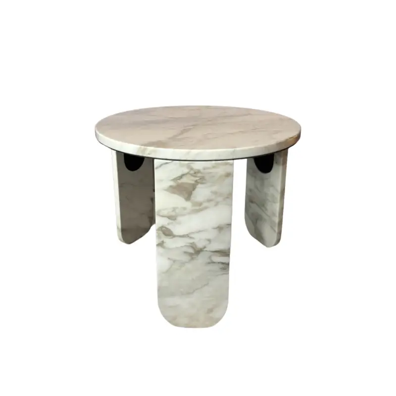 Bon Marché Table d&rsquo;appoint guéridon CLEMO Marbre Calacatta Vagli oroGALLOTTI & RADICE