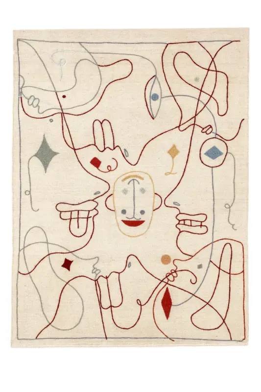 Jusqu'à Épuisement Des Stocks Tapis Silhouette 200x300cm Blanc
