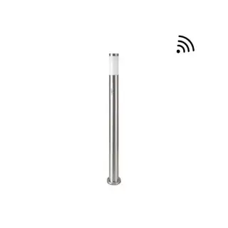 Pas Cher Borne Extérieure à Détection 110cm IP44 Pour Ampoule LED E27 Satin Nickel V-TAC VT-838