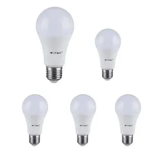 Lot de 5 Ampoules LED E27 A60 8,5W V-TAC VT-2099 Offre Spéciale