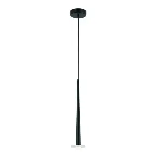 Soldes Suspension Luminaire LED D70 3W Noir Sablé ZAMBELIS 22110