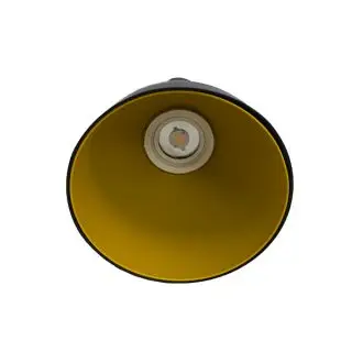 Meilleur Prix Coupole Alu Noire et Réflecteur Cuivre pour Suspension Luminaire Modulable CLAREO