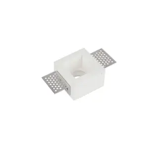 Promotion Coupelle Fixe Blanche Pure Carrée Pour Ampoule LED GU10 ZAMBELIS FS