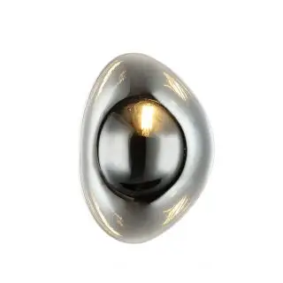 Applique Murale Intérieure Pour Ampoule LED E14 Noir Sablé et Chrome ZAMBELIS 22048 Certifié