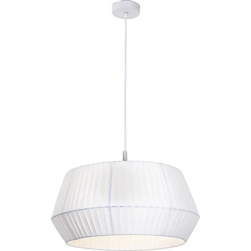 Expédition Rapide Lumimart | Suspension Nasau Blanc Métal/Tissu 50 cm 126 cm